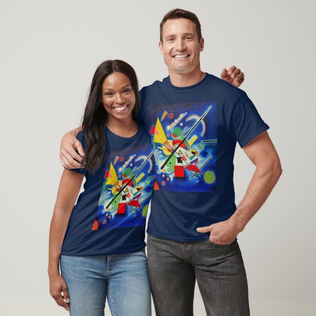 Kandinsky - blå målning t shirt (Unisex)