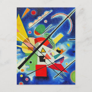 Kandinsky - blå målning vykort