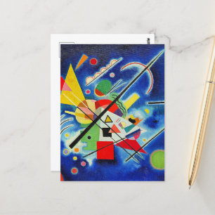 Kandinsky - blå målning vykort