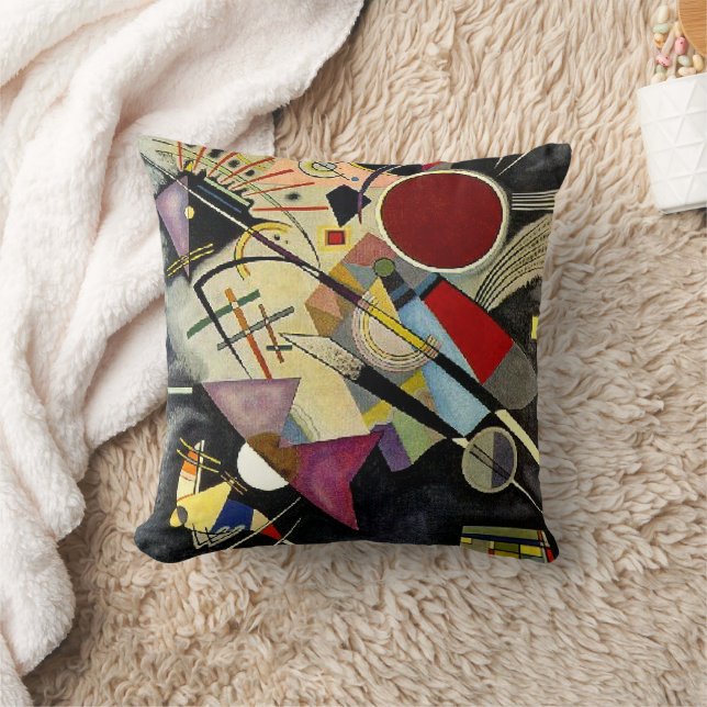 Kandinsky - Black Accompaniment Kudde (Filt)