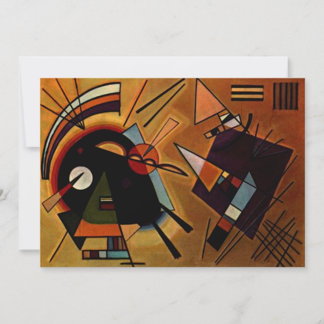 Kandinsky - Black and Violet Kort (Framsida)