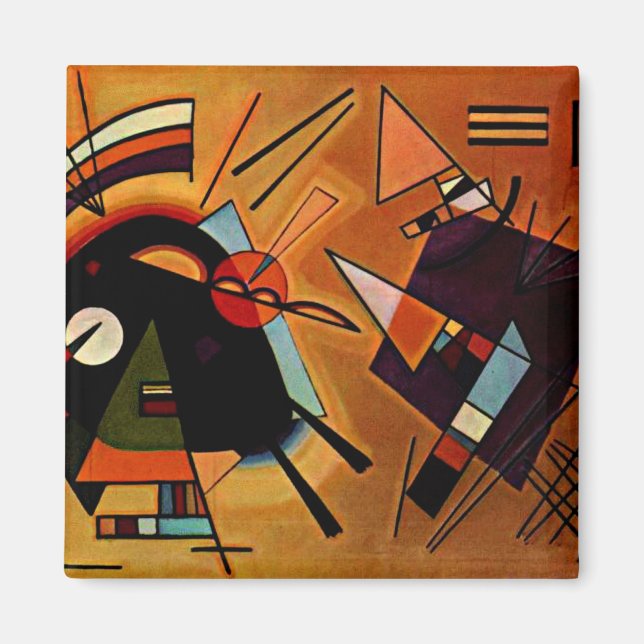 Kandinsky - Black and Violet Magnet (Framsidan)