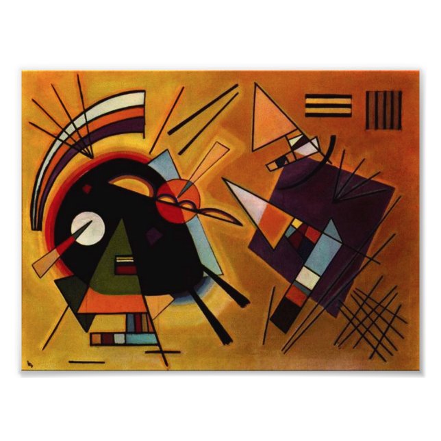 Kandinsky Black and Violet Photo Print Fototryck (Framsidan)