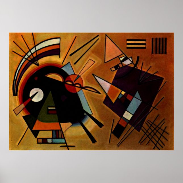 Kandinsky - Black and Violet Poster (Framsidan)