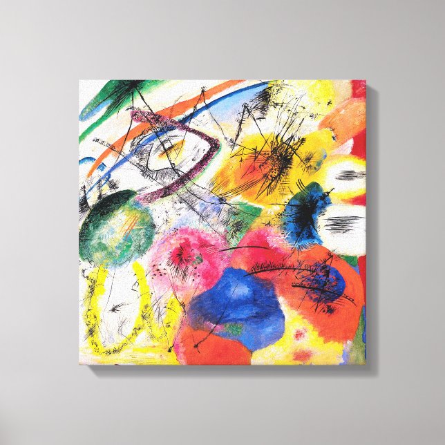 Kandinsky Black Linjer Canvastryck (Framsida)