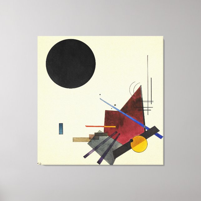 KANDINSKY - BLACK RELATIONSHIP - 1924 - Bauhaus - Canvastryck (Framsida)
