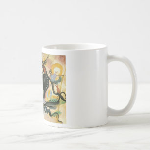 Kandinsky Black Spot Abstrakt Artwork Kaffemugg