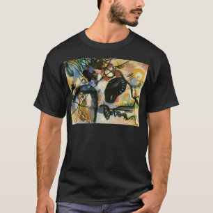 Kandinsky Black Spot Abstrakt Artwork T-shirt