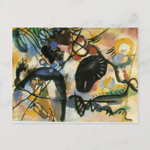 Kandinsky Black Spot Abstrakt Artwork Vykort