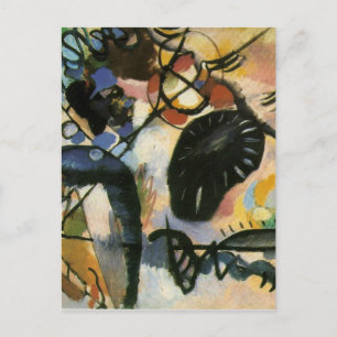 Kandinsky Black Spot Abstrakt Artwork Vykort