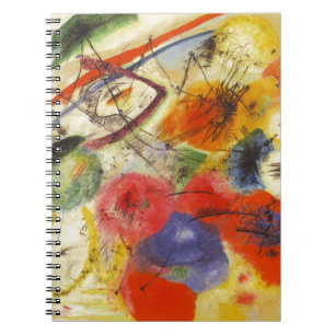 Kandinsky Black Strokes Abstrakt Painting Anteckningsbok