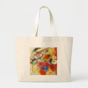 Kandinsky Black Strokes Abstrakt Painting Jumbo Tygkasse