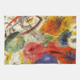 Kandinsky Black Strokes Abstrakt Painting Kökshandduk