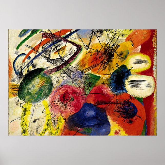 Kandinsky - Black Strokes Poster (Framsidan)