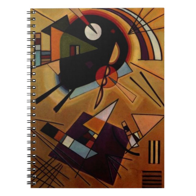 Kandinsky Black Violet Anteckningsbok Med Spiral (Framsidan)