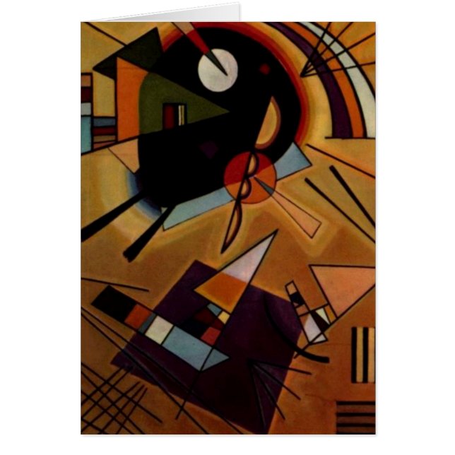Kandinsky Black Violet Hälsningskort (Framsidan)