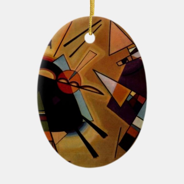 Kandinsky Black Violet Julgransprydnad Keramik (Framsidan)