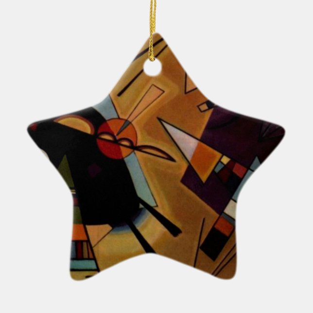 Kandinsky Black Violet Julgransprydnad Keramik (Framsidan)