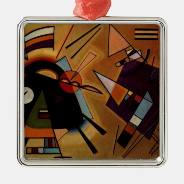 Kandinsky Black Violet Julgransprydnad Metall (Framsidan)