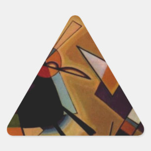 Kandinsky Black Violet Triangelformat Klistermärke