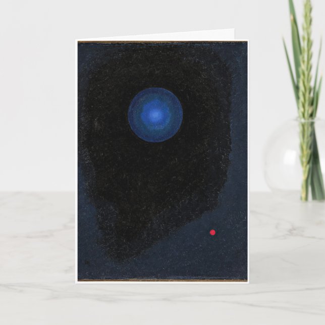 Kandinsky - Blått, abstrakt konst-kort Kort (Framsida)