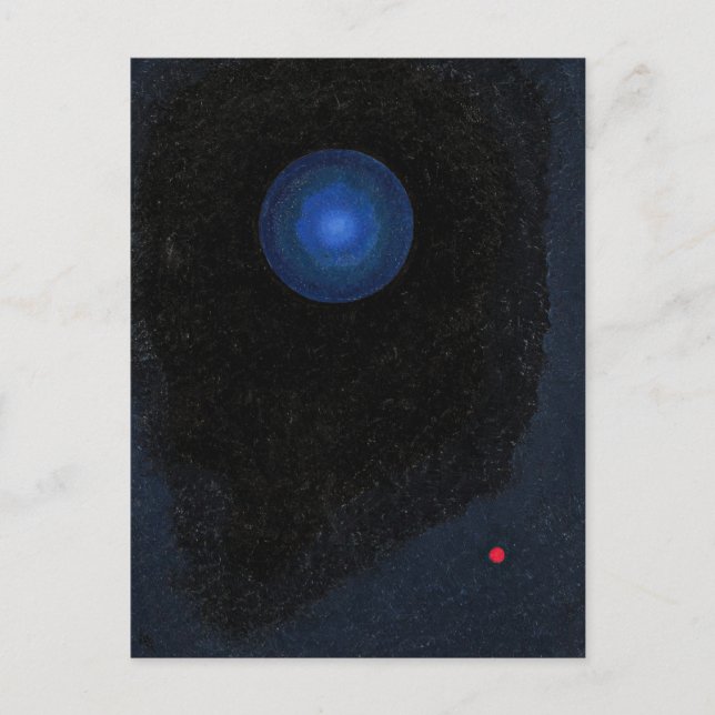 Kandinsky - Blått, berömd konst, Vykort (Framsida)