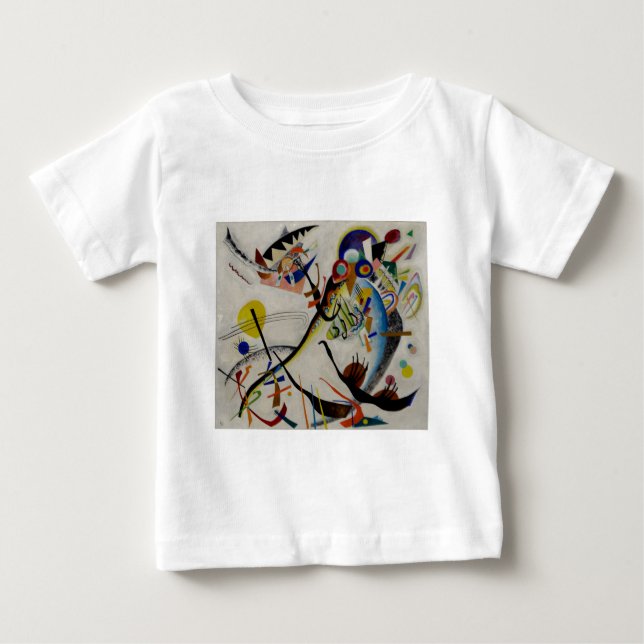 Kandinsky Blått Segment Tee Shirt (Framsida)