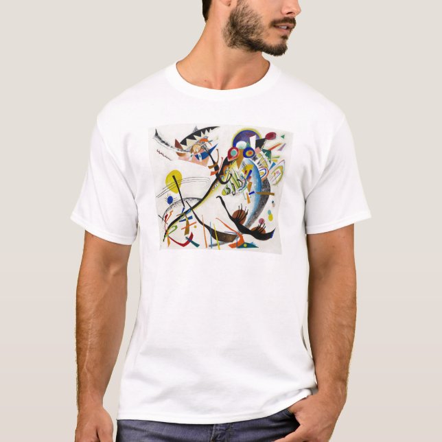 Kandinsky blått segmenterar T-tröja T Shirt (Framsida)