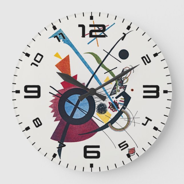 Kandinsky Blue Bauhaus konst väggklocka (Framsida)