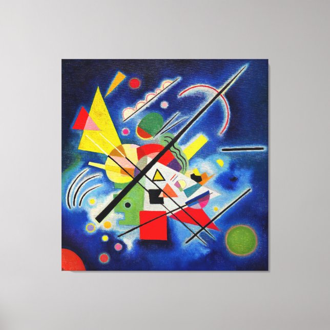 KANDINSKY - BLUE PAINTING - 1924 - Bauhaus - Canvastryck (Framsida)