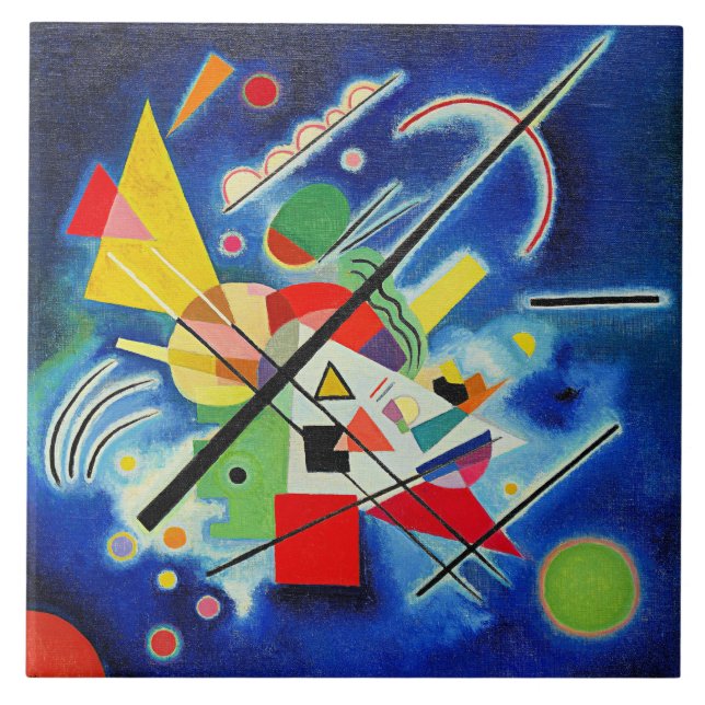 Kandinsky - Blue Painting  Kakelplatta (Framsidan)