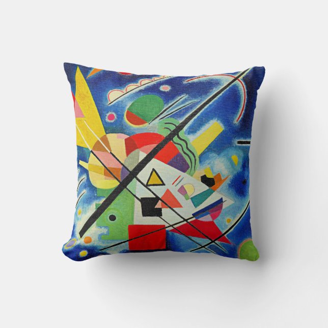 Kandinsky - Blue Painting Kudde (Framsida)