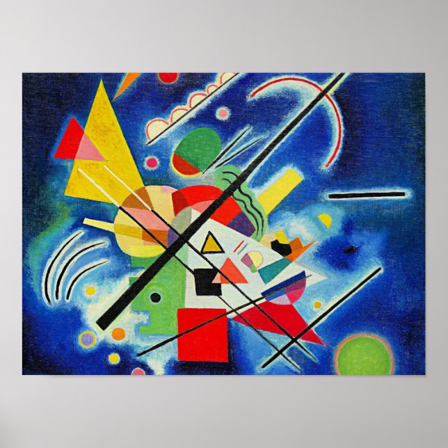 Kandinsky - Blue Painting Poster (Framsidan)