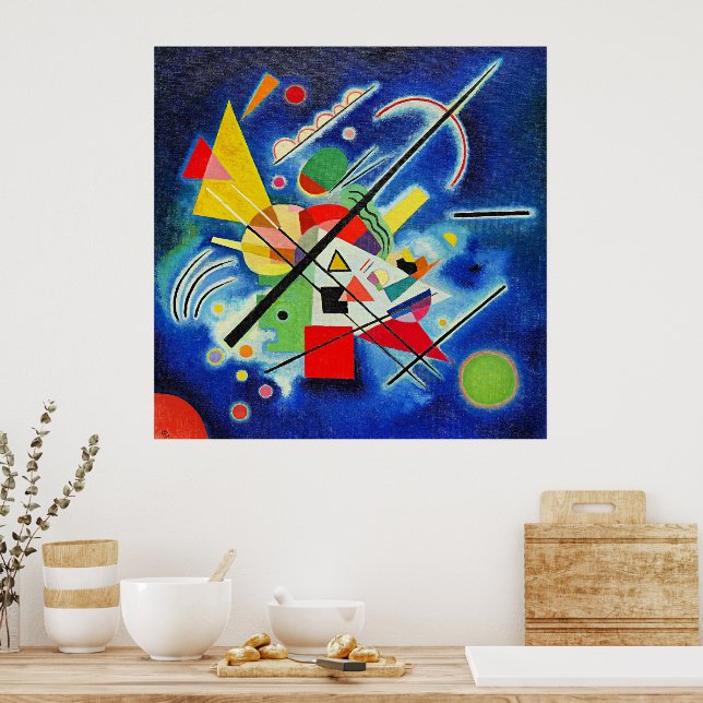 Kandinsky - Blue Painting Poster (Kök)