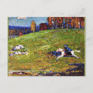 Kandinsky - Blue Rider, landskapsmålning Vykort