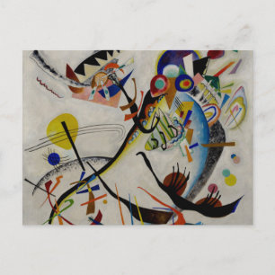 Kandinsky Blue Segment Abstrakt Art-vykort Vykort