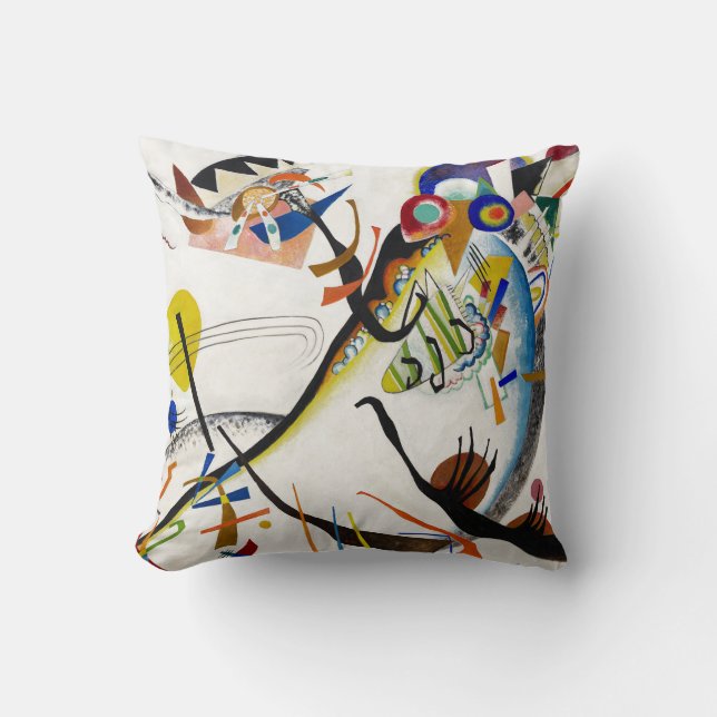 Kandinsky Blue Segment Dekorativ kudde (Framsida)