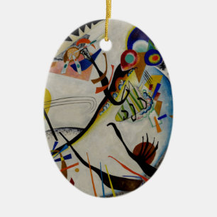 Kandinsky Blue Segment Julgransprydnad Keramik