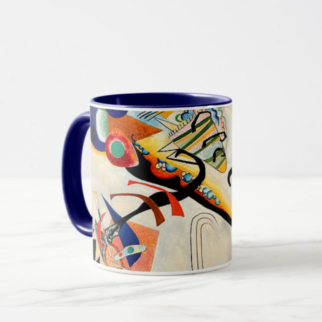 Kandinsky - Blue Segment  Mugg (Framsida vänster)