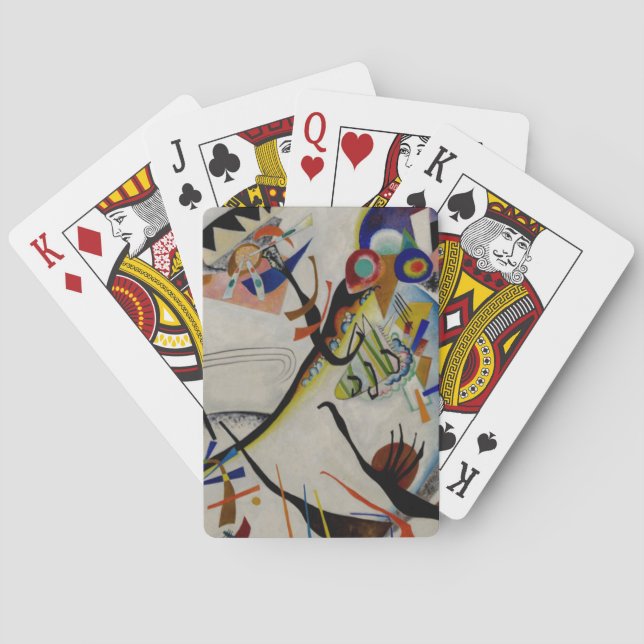 Kandinsky Blue Segment Spel Kort (Baksidan)