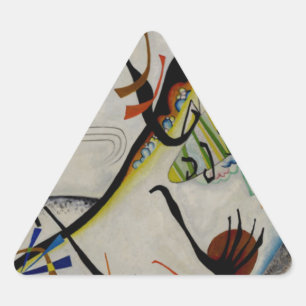 Kandinsky Blue Segment Triangelformat Klistermärke
