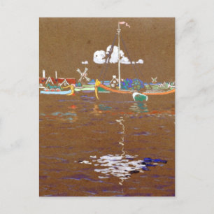 Kandinsky - Boats Vykort