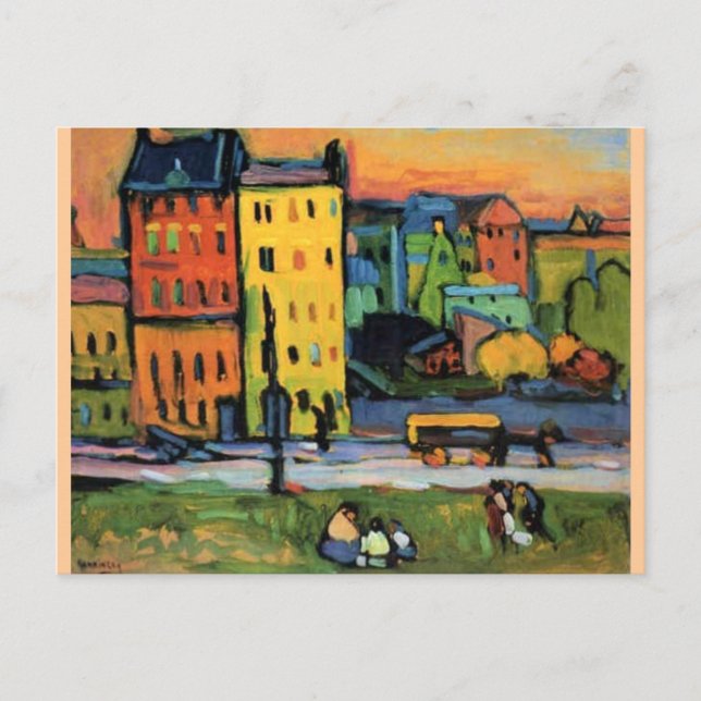 Kandinsky - Bostäder i München Vykort (Framsida)