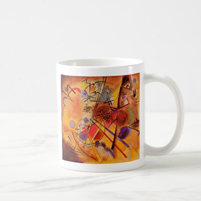 Kandinsky Brown Gult Red Blue Kaffemugg (Höger)