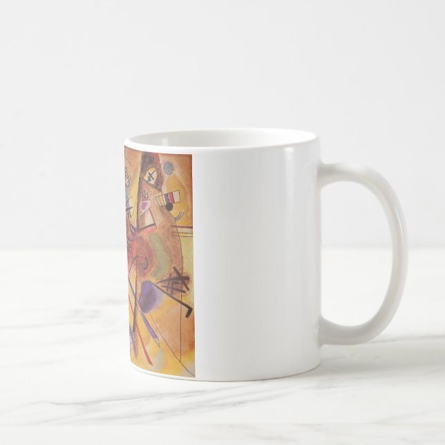 Kandinsky Brown Gult Red Blue Kaffemugg (Höger)