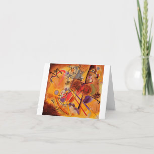 Kandinsky Brown Gult Red Blue Kort