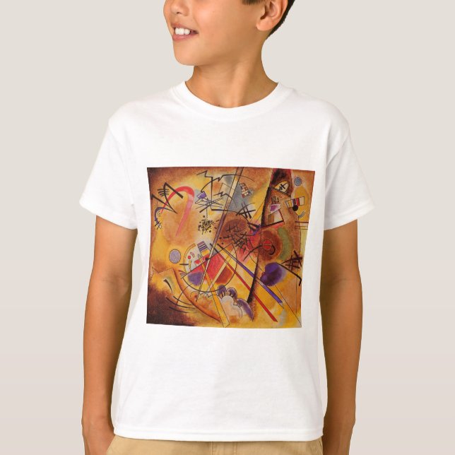 Kandinsky Brown Gult Red Blue Tee (Framsida)