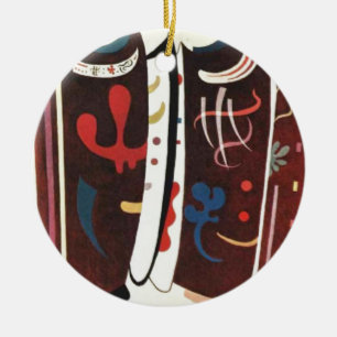 Kandinsky Brown med Abstrakt i tillägg Julgransprydnad Keramik
