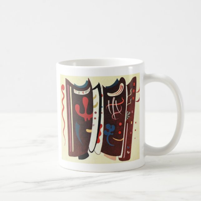Kandinsky Brown med Abstrakt i tillägg Kaffemugg (Höger)