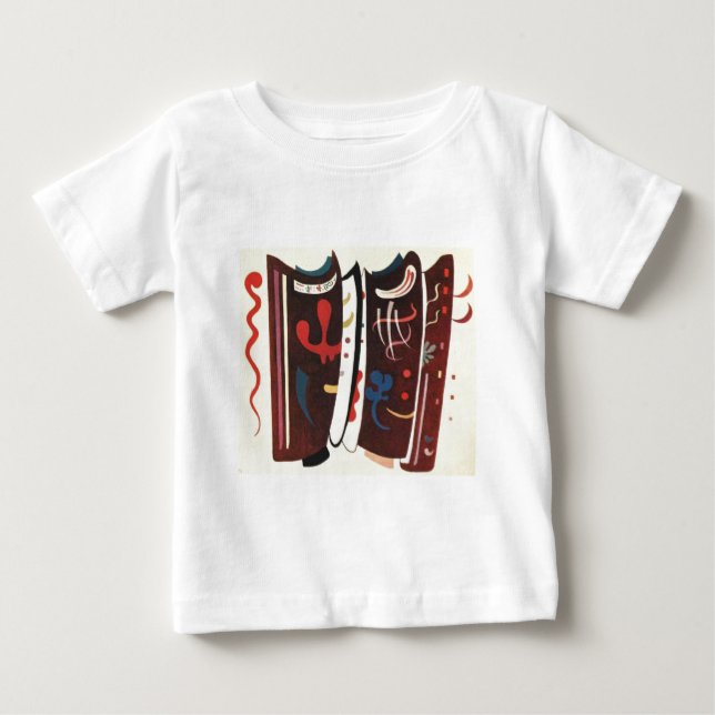 Kandinsky Brown med Abstrakt i tillägg Tee (Framsida)